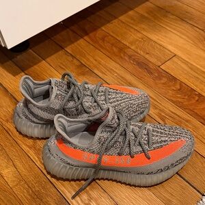adidas Kids Gray and Orange Sneakers